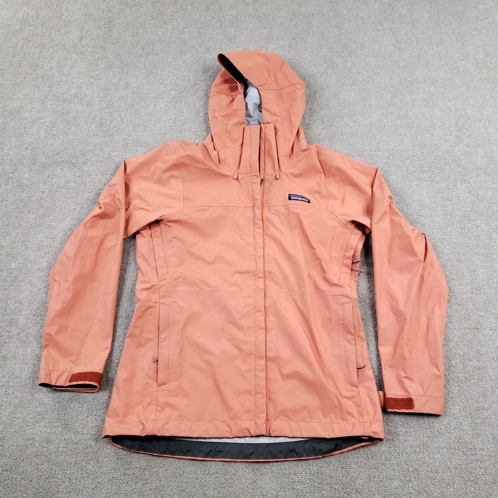 Patagonia Torrentshell Jacket Women XS Pink Rain Hooded Full Zip Water Resistant